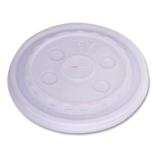 Wincup L18CS Lid Clear Straw Slotted 10 / 100 cs; Representative WinCup supplier photo of the same product type. Size, color, printed design, accessories and pack quantity shown may differ; this listing's specifications apply.